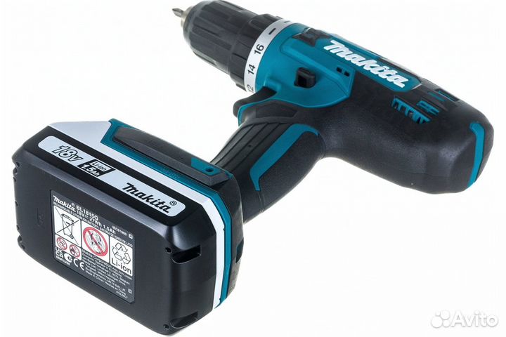 Дрель-шуруповерт Makita DF488DWE