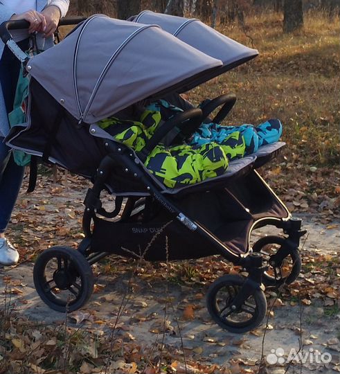 Коляска для двойни valco baby snap duo 2 в 1