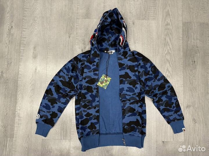 Зип худи Bape Shark S M L