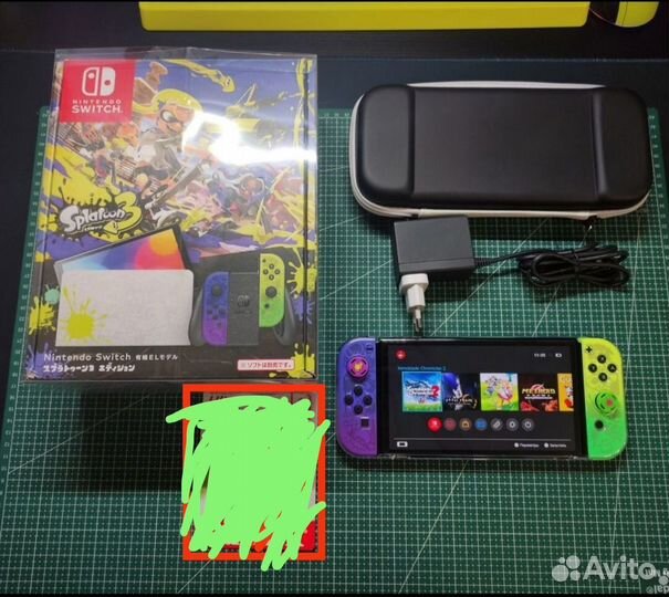 Nintendo switch oled splatoon 3 чип 256 Гб
