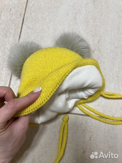 Шапка для девочки 9-18 мес