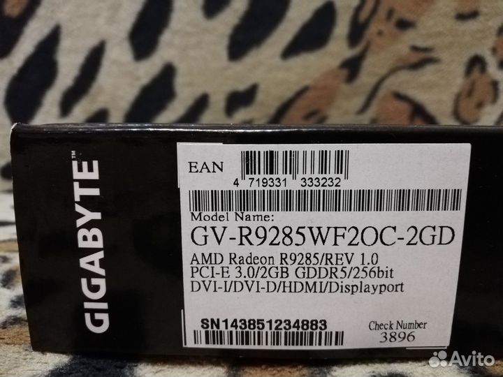 Видеокарта gigabite windforce radeon r9 285