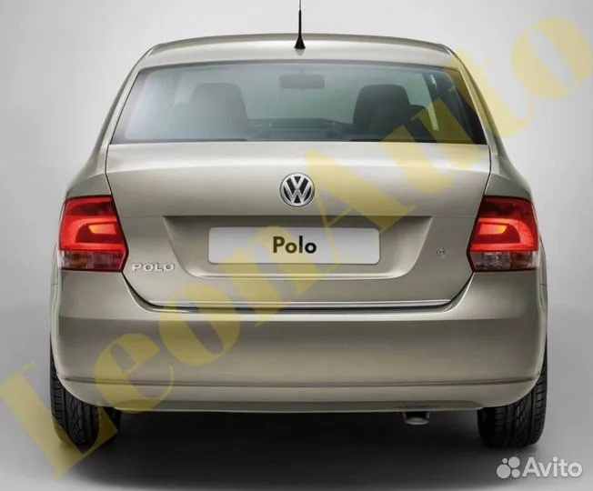 Задний бампер VW Polo 5 2009-2020 LR7L