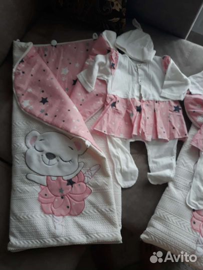 Конверт одеяло на выписку весна лето