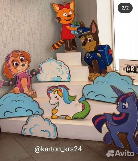 Фотозона для девочек из картона