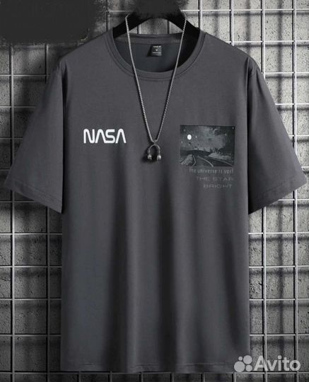 Футболка nasa мужская