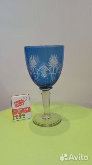 Фужеры из синего хрусталя