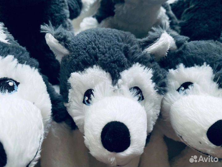 Мягкая игрушка щенок Хаски Икеа