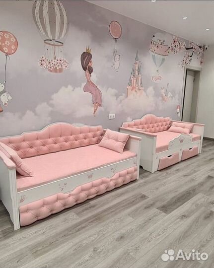Детская кровать-диван двухместная