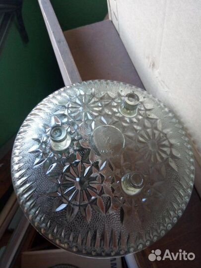 Ваза для фруктов стекло СССР