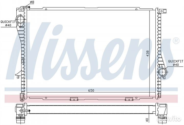 Радиатор охлаждения двс alpina roadster (2002) 4.8