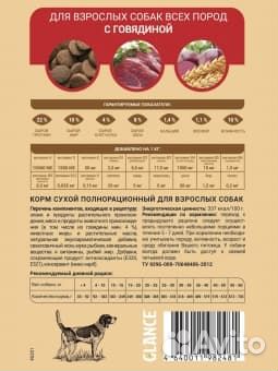 Корм для собак Glance 20кг