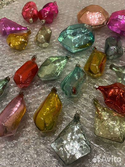 Елочные игрушки СССР ледяные