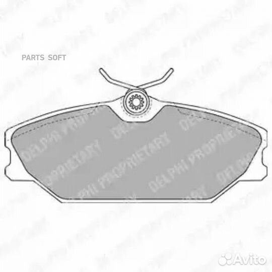 Delphi LP1744 Колодки тормозные дисковые