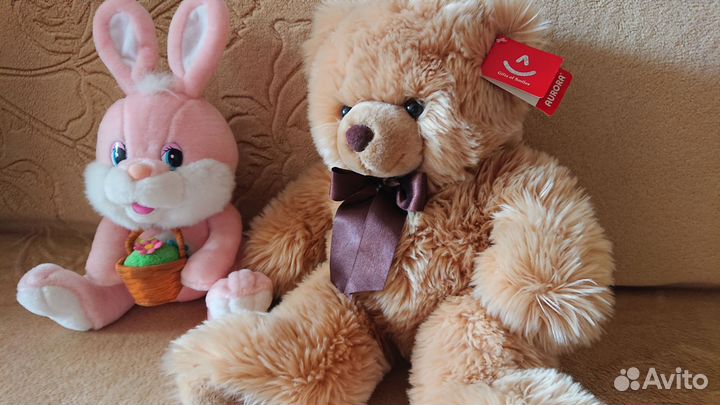 Мягкая игрушка Медведь и Заяц новые