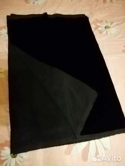 Черный бархат ткань