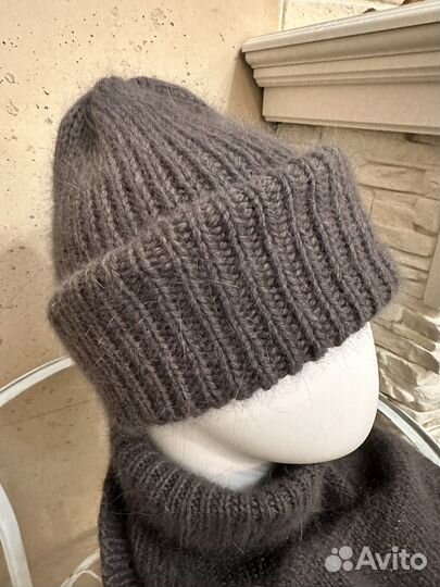 Шапка такори и снуд уголок