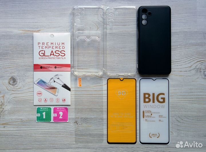 На Samsung A04s стекло чехол поклейка