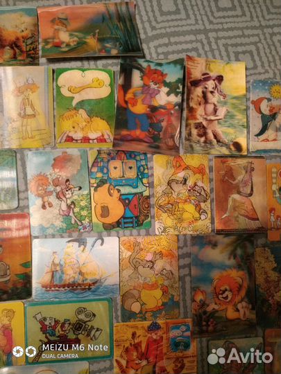 Переливные и стерео календарик СССР, 80 е года