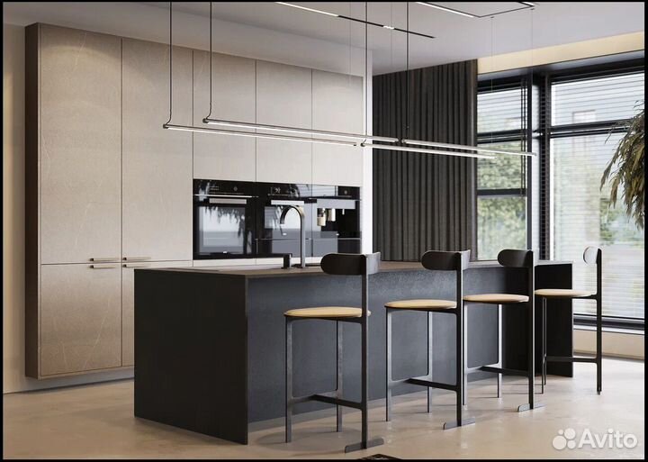 Кухня под потолок встраиваемая