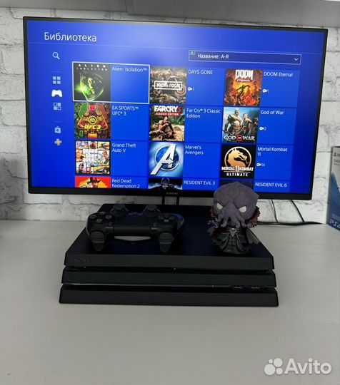 Sony PS4 pro 1tb много игр