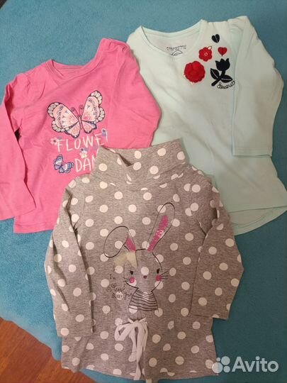 Большой пакет вещей на девочку 92-98