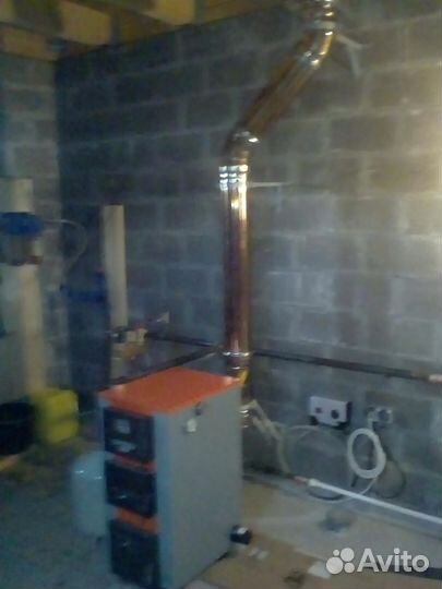 Установка каминов котлов монтаж дымохода