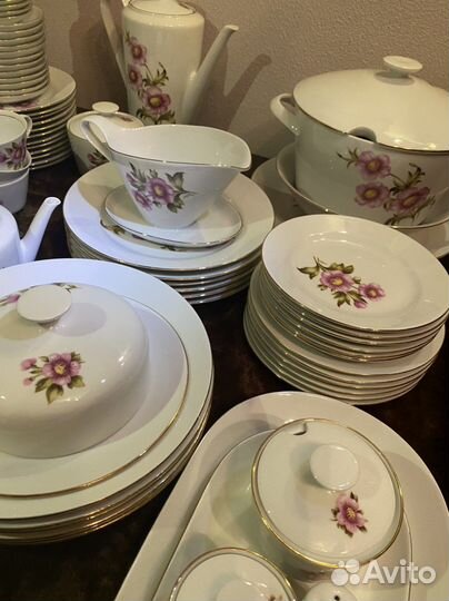 Сервиз столовый чайный ГДР середина прошлого века