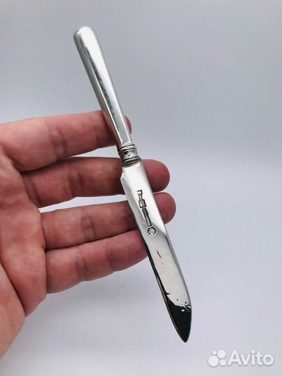 Старинный серебряный нож, Хлебников, 84 пр, 1894 г