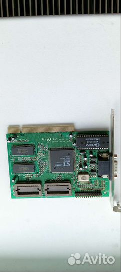 Видео карта ретро PCI S3 Trio64V+ S3 64V+ б/у