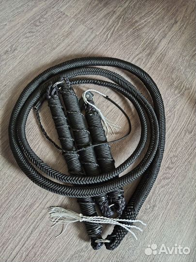 Кнут 3х коленный черный