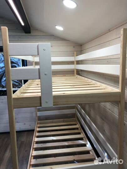 Двухъярусная кровать комбинированная 190х80