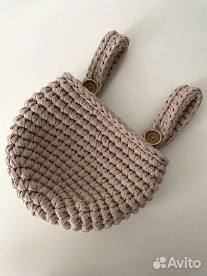 Корзина вязанная подвесная органайзер хранение