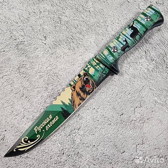 Нож нескладной Русская охота (Ни пуха- ни пера) ст