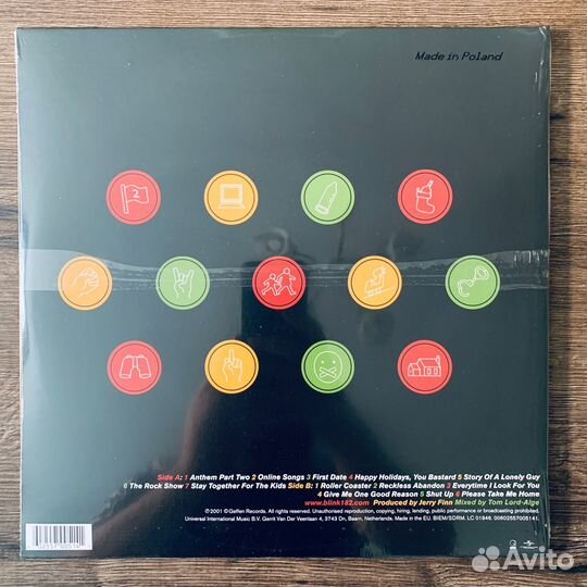 Blink 182 - Take Off Your Pants And Jacket LP