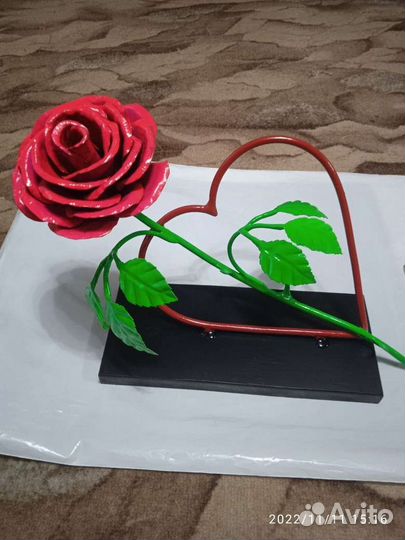 Роза ручная работа кованая