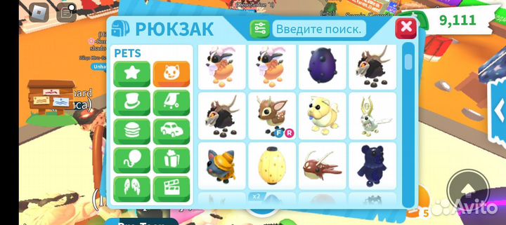Петы в adopt me