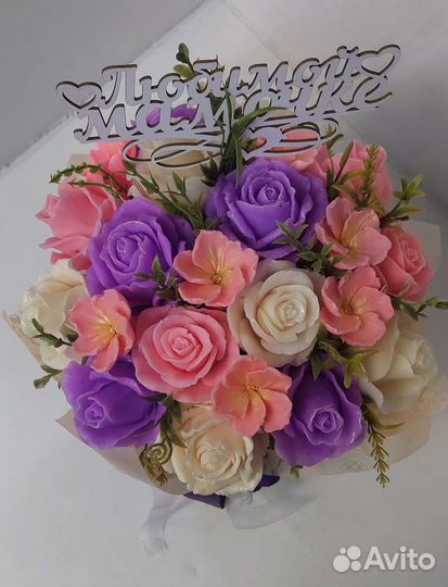 Букет цветов из мыла