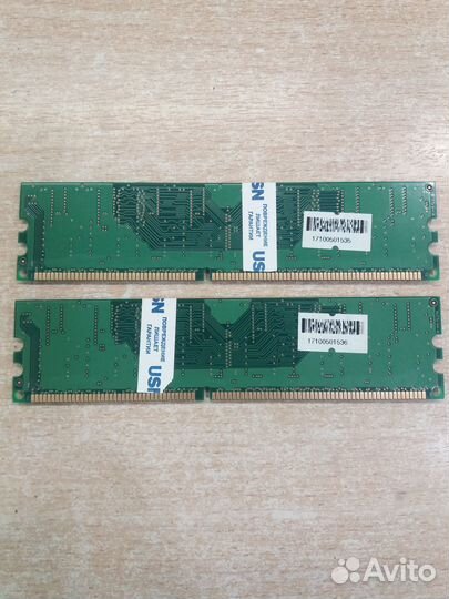 Оперативная память Samsung DDR1 PC3200 256MB 2шт