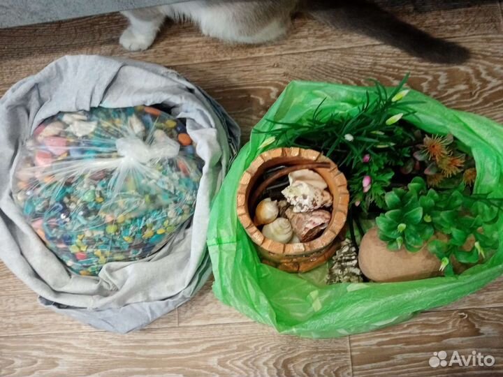 Аквариум 50-60 литровый. Всё есть. 2000 тыс