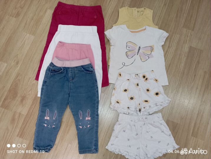 Одежда на девочку пакетом 80 86 размер