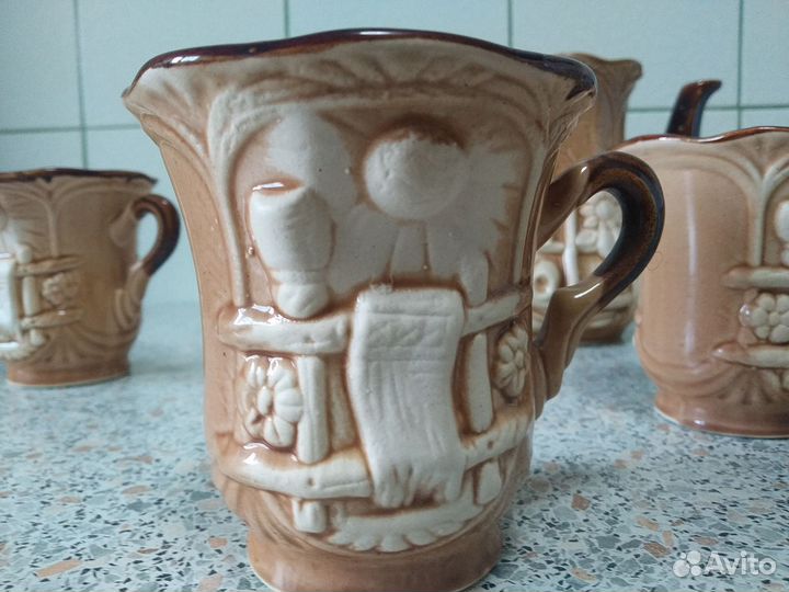 Чайный керамический набор из 7 предметов