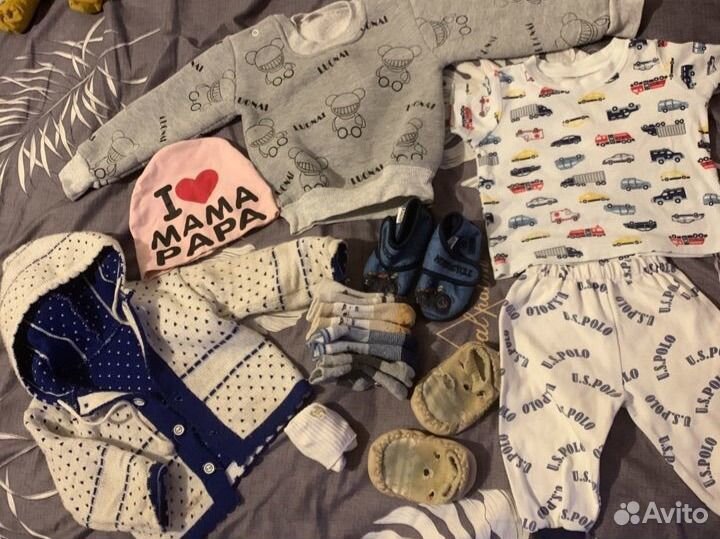 Пакет вещей для мальчика до 1 года