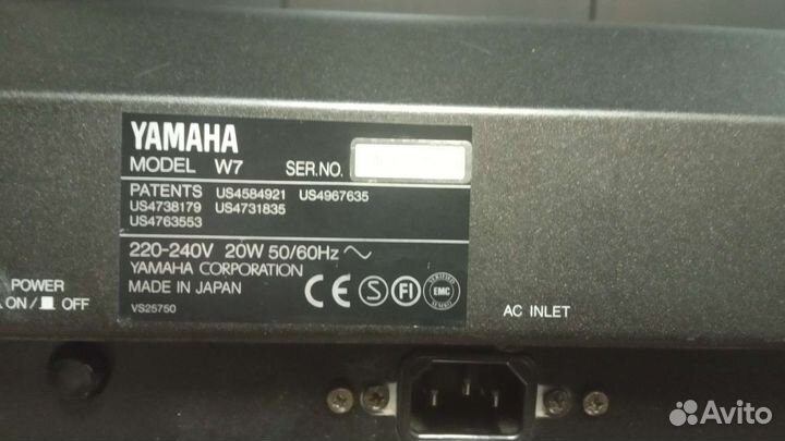 Синтезатор Yamaha W7 V2