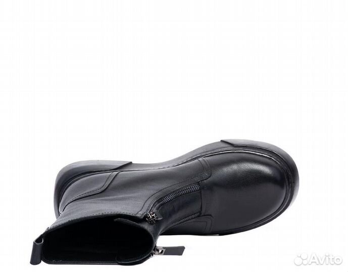 Женские ботинки, натуральная кожа, цвет черный, 3