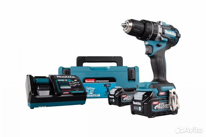 Ударная дрель-шуруповерт Makita XGT BL/XPT HP002GD