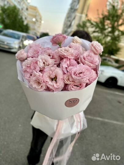 Букет с Эустомой