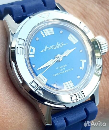 Часы Восток амфибия малые синие