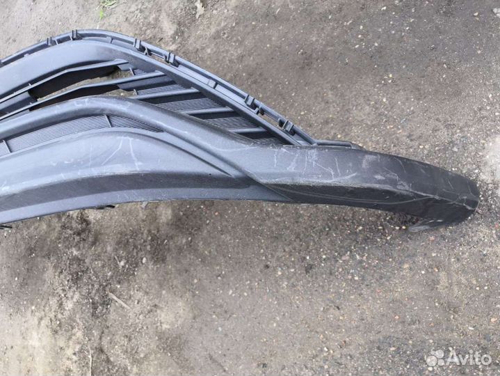 Накладка (юбка) переднего бампера, Toyota Highlander 3 restailing 2020