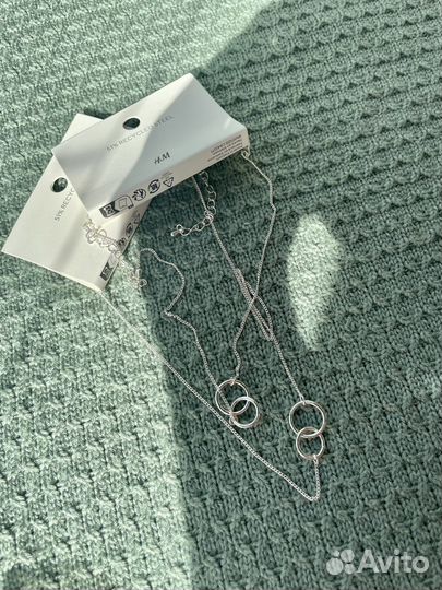 Ожерелье цепочка с кулоном H&M бижутерия
